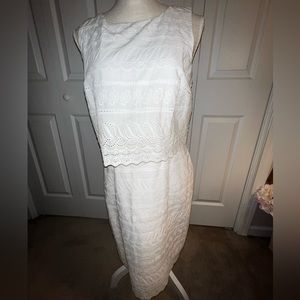 Ivanka Trump White Floral Design Dress